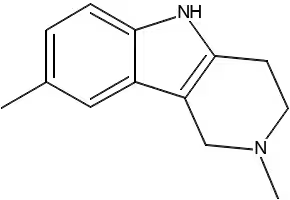 2,8-Dimethyl-2,3,4,5-tetrahydro-1H-pyrido[4,3-b]indole structure, CAS 19686-05-6