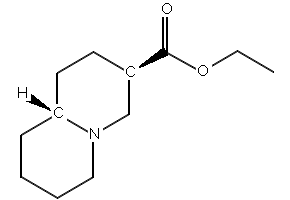 3-Ethoxycarbonylquinolizidine structure, CAS 19728-76-8