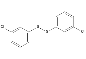 3,3'-Dichlorodiphenyl disulfide structure, CAS 19742-92-8