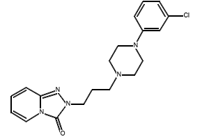 Trazodone structure, CAS 19794-93-5