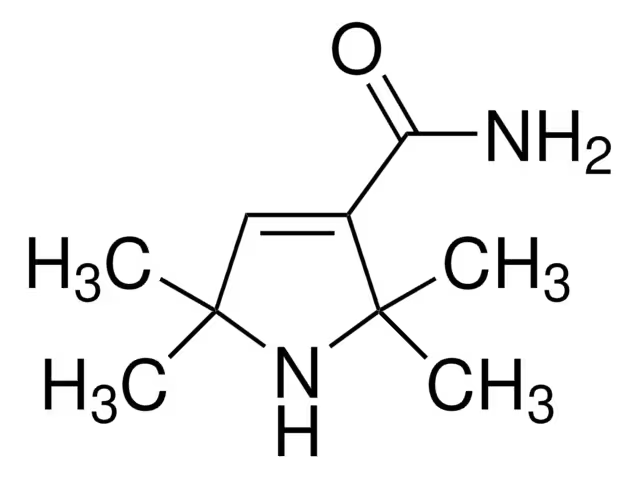2,2,5,5-Tetramethyl-3-pyrrolidinecarboxamide structure, CAS 19805-75-5