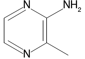 2-Amino-3-methylpyrazine structure, CAS 19838-08-5