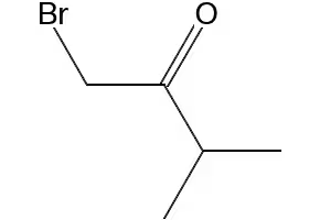 1-Bromo-3-methyl-2-butanone structure, CAS 19967-55-6