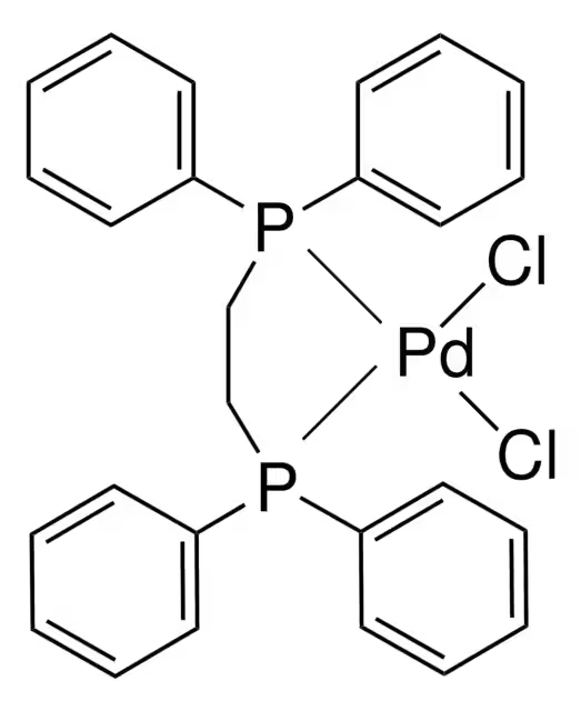 [1,2-Bis(diphenylphosphino)ethane]dichloropalladium(II) structure, CAS 19978-61-1