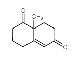 9-Methyl-5(10)-octaline-1,6-dione structure, CAS 20007-72-1