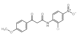 alpha-(4-Methoxybenzoyl)-2-chloro-4-nitroacetanilide structure, CAS 20043-88-3
