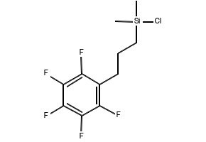 Chlorodimethyl(pentafluorophenyl)silane structure, CAS 20082-71-7