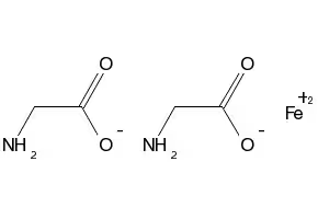 Ferrous bisglycinate structure, CAS 20150-34-9