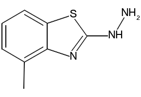 4-Methyl-2-benzothiazolehydrazine structure, CAS 20174-68-9
