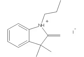 2,3,3-Trimethyl-1-propyl-3H-indolium iodide structure, CAS 20205-29-2