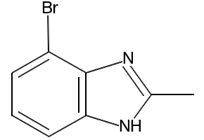 4-Bromo-2-methylbenzimidazole structure, CAS 20223-87-4