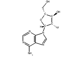 9-(2-Deoxy-2-fluoro-beta-D-arabinofuranosyl)adenine structure, CAS 20227-41-2