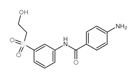 4-Amino-N-(3-(2-hydroxyethyl)sulfonylphenyl)benzamide structure, CAS 20241-68-3