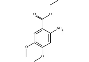 Ethyl 2-amino-4,5-dimethoxybenzoate structure, CAS 20323-74-4