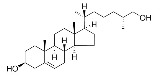 5,25R-Cholesten-3beta,26-diol structure, CAS 20380-11-4