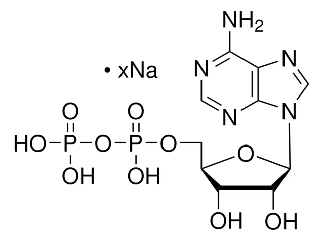 Adenosine 5'-diphosphate sodium salt structure, CAS 20398-34-9