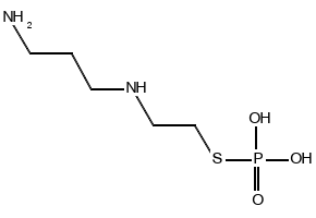 Amifostine structure, CAS 20537-88-6