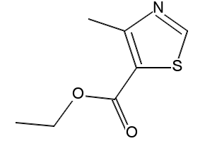 Ethyl 4-methyl-5-thiazoleactate structure, CAS 20582-55-2
