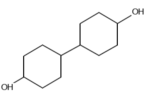 4,4'-Bicyclohexanol structure, CAS 20601-38-1