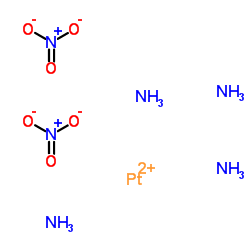 Tetraammineplatinum dinitrate structure, CAS 20634-12-2