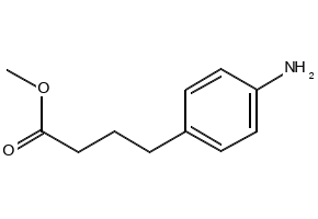 Methyl 4-(4-aminophenyl)butyrate structure, CAS 20637-09-6
