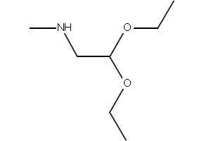 2,2-Diethoxy-N-methyl-1-ethanamine structure, CAS 20677-73-0