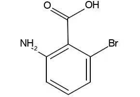 2-Amino-6-bromobenzoic acid structure, CAS 20776-48-1