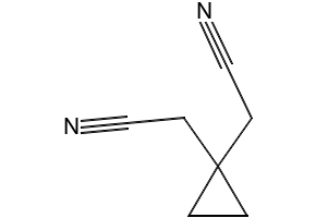 1,1-Cyclopropanediacetonitrile structure, CAS 20778-47-6