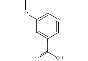 5-Methoxynicotinic acid structure, CAS 20826-03-3