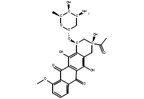 Daunorubicin structure, CAS 20830-81-3