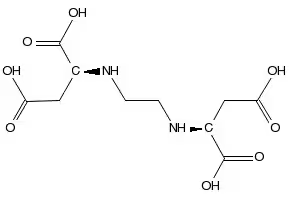 N,N'-Ethylenediaminedisuccinic acid structure, CAS 20846-91-7