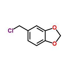 Piperonyl chloride structure, CAS 20850-43-5