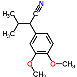 3-Methyl-2-(3,4-dimethoxyphenyl)butyronitrile structure, CAS 20850-49-1