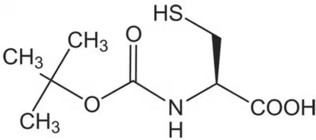 Boc-L-cysteine structure, CAS 20887-95-0