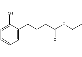 Ethyl 4-(2-hydroxyphenyl)butanoate structure, CAS 20921-17-9