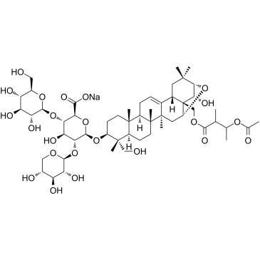 Sodium escinate structure, CAS 20977-05-3