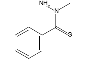 N-Methyl-N-thiobenzoylhydrazine structure, CAS 21048-05-5