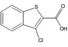 3-Chlorobenzo[b]thiophene-2-carboxylic acid structure, CAS 21211-22-3