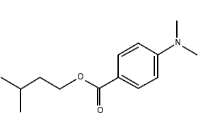 Padimate structure, CAS 21245-01-2