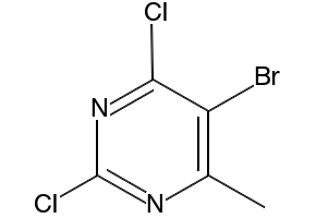 5-Bromo-2,4-dichloro-6-methylpyrimidine structure, CAS 56745-01-8