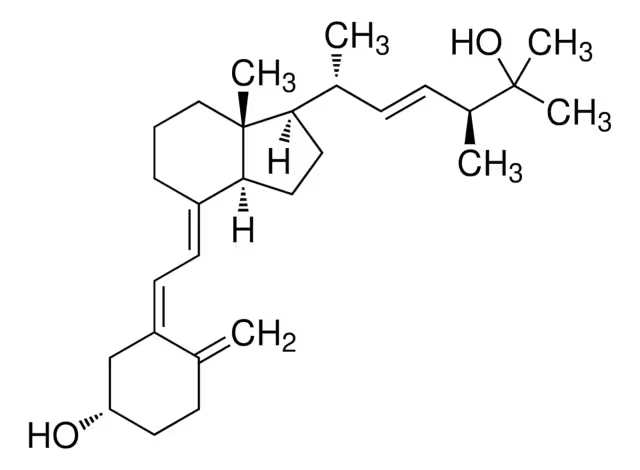 25-Hydroxyvitamin D2 structure, CAS 21343-40-8
