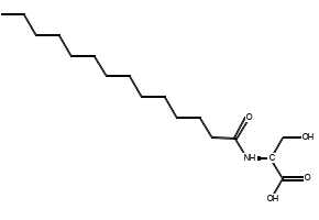 N-Myristoyl-L-serine structure, CAS 21394-57-0