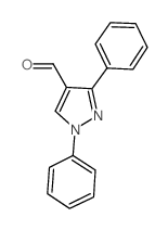 1,3-Diphenyl-1H-pyrazole-4-carboxaldehyde structure, CAS 21487-45-6