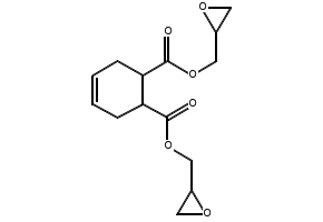 Bis(2,3-epoxypropyl) cyclohex-4-ene-1,2-dicarboxylate structure, CAS 21544-03-6