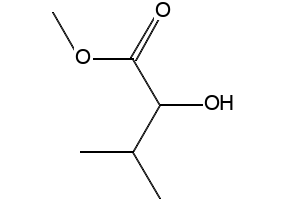 Methyl 2-hydroxy-3-methylbutanoate structure, CAS 21632-23-5