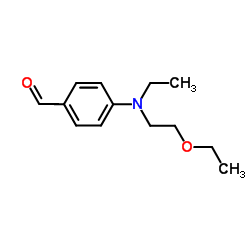 N-Ethyl-N-ethoxylethyl-4-amino benzaldehyde structure, CAS 21635-78-9