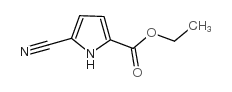 Ethyl 5-cyano-1H-pyrrole-2-carboxylate structure, CAS 21635-99-4