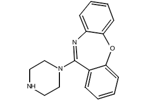 11-Piperazinyldibenz[b,f][1,4]oxazepine structure, CAS 21636-40-8