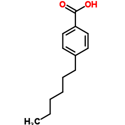 4-Hexylbenzoic acid structure, CAS 21643-38-9