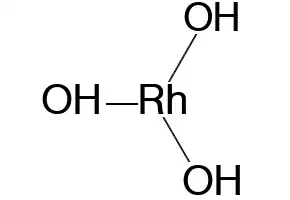 Rhodium trihydroxide structure, CAS 21656-02-0